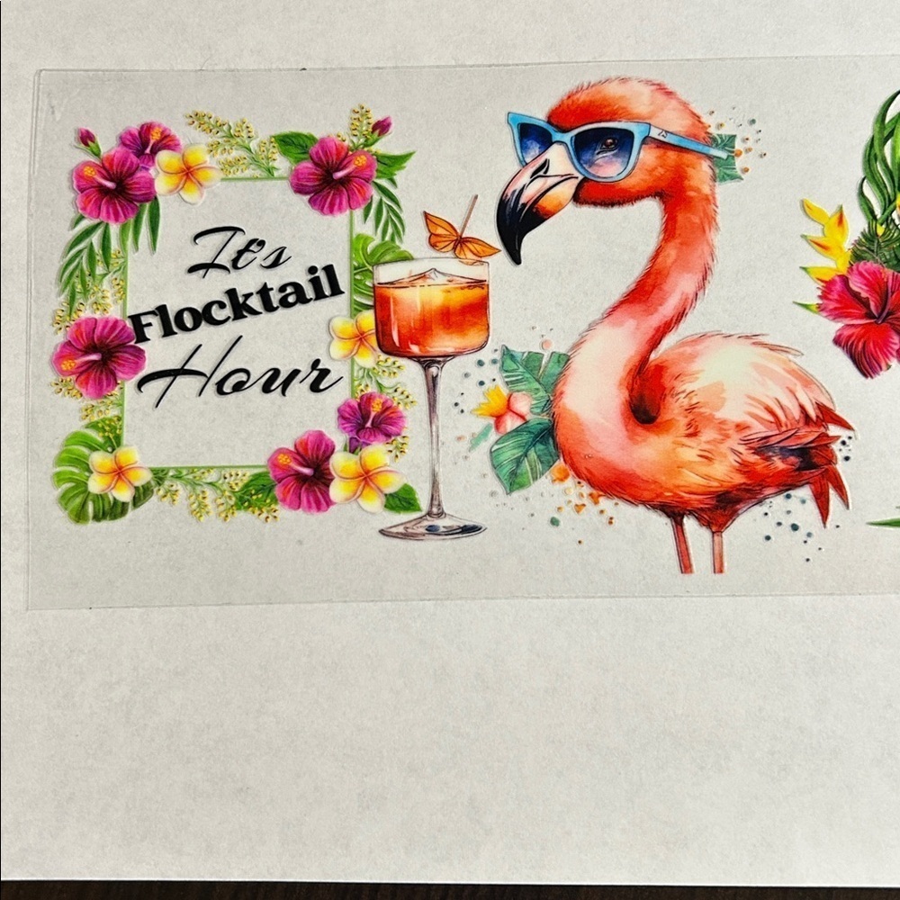 Flocktail Hour Cup Decal 230